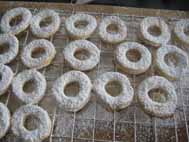 german cookies with powdered sugar